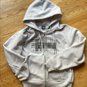Stussy Gray Graphic Hoodie
